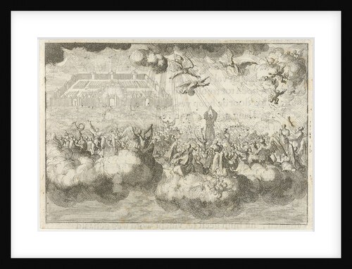 The heavenly Jerusalem with angels and redeemed by David Ruarus