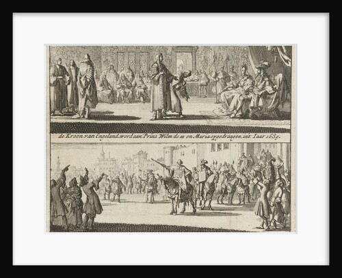 William and Mary proclaimed King of England by Jurriaen van Poolsum