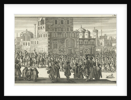 Procession at the exit of the sultan and his retinue by Charles Angot