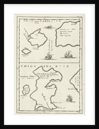 Maps of Kos and Chios Greece by Jordaan Luchtmans