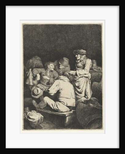 Landlady and companionship in inn by Cornelis Pietersz. Bega