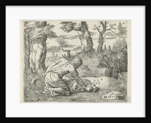 Simson find honey in the dead lion by Cornelis Massijs