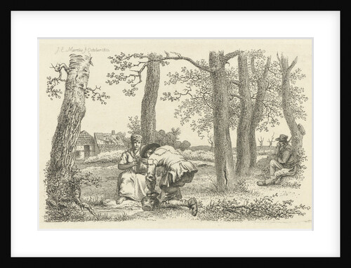 Figures among trees by Jacob Ernst Marcus