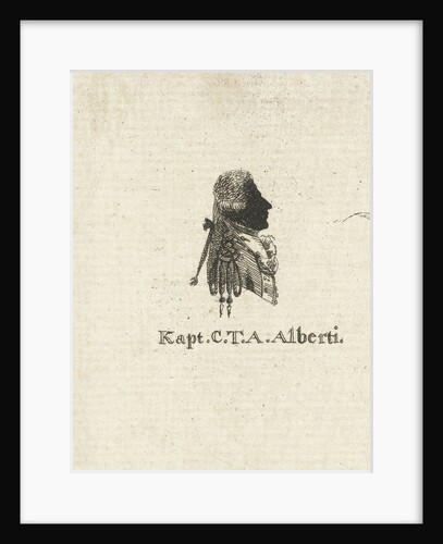 Silhouette Portrait of Captain Alberti by Hendrik Willem Caspari