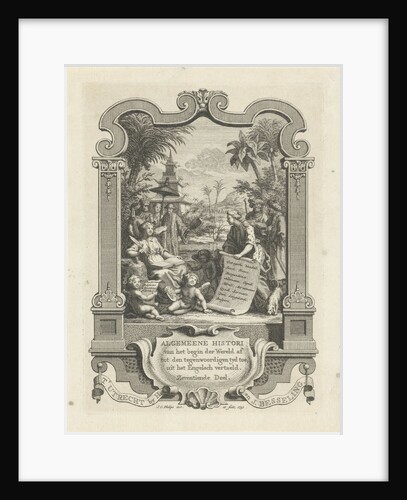 Allegorical title page History by Jan Caspar Philips