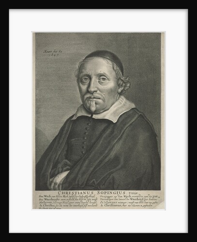 Portrait of Christiaan Sopingius by Reinier van Persijn