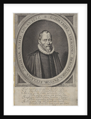 Portrait of Godefridus Udemans by Joannes Sarragon