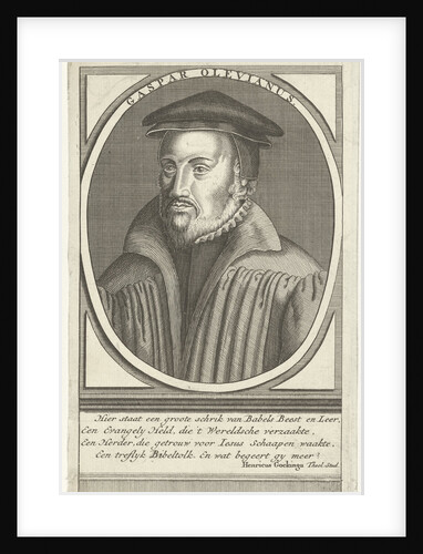 Portrait of Caspar Olevianus by Henricus Gockinga