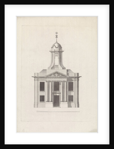 Front view of the court in Westzaan The Netherlands by J.S. Creutz