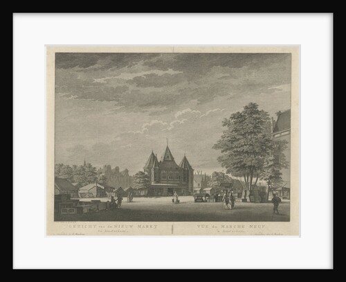 View of the Nieuwmarkt in Amsterdam by Caspar Jacobsz. Philips