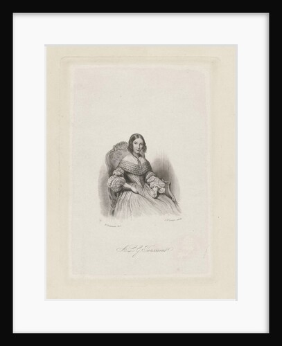 Portrait of Anna Louisa Geertruyda Bosboom-Toussaint by Johannes Philippus Lange