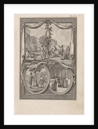 Four biblical scenes on a sheet by Kuijper & van Vliet