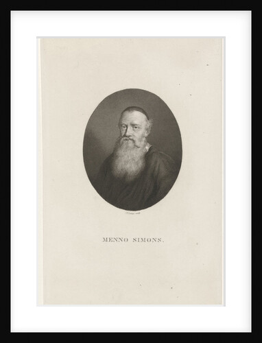 Portrait of Menno Simons by Johannes Philippus Lange