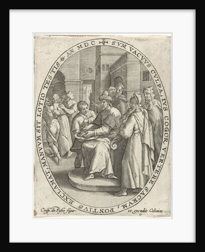 Pilate washes his hands in innocence by Crispijn van de Passe I