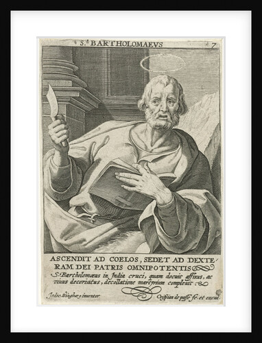 Apostle Bartholomew by Crispijn van de Passe I