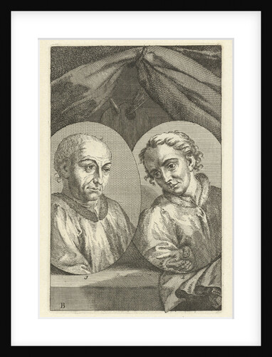 Double portrait of Jan and Hubert van Eyck by Jan l'Admiral