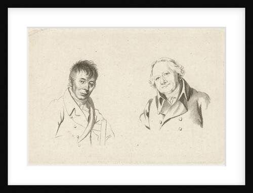Portraits of Daniel Dupré and Christiaan Welmeer by Hendrik Willem Caspari