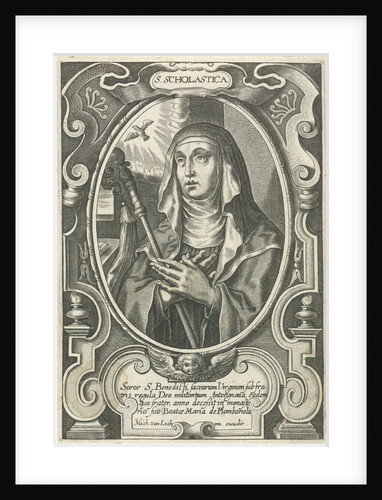 Portrait of H. Scholastica by Michel van Lochom