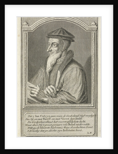 Portrait of Johannes Calvin by Adolf van der Laan