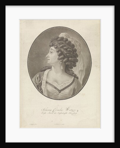 Portrait of Johanna Cornelia Wattier by J. ten Brink