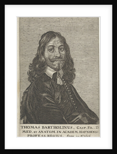 Portrait of Thomas Bartholinus by Jonas Suyderhoef