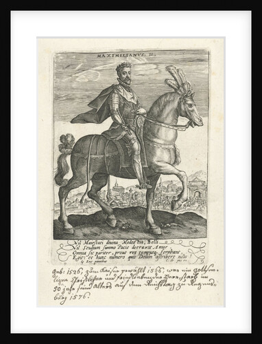 Maximilian II on horseback by Crispijn van de Passe I