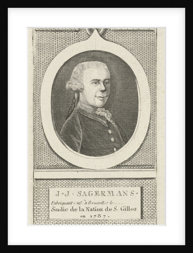 Portrait of J. J. Sagermans by J.F. De La Rue