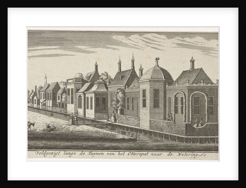 View of the gardens at the Otterspad near a watercourse by Gerardus Condet