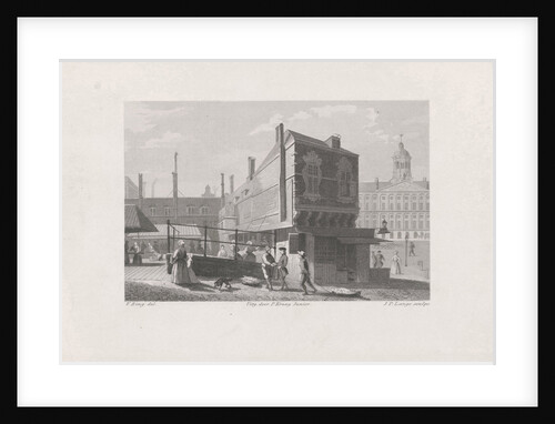 View of the Fish Market in Amsterdam by P. Kraay Jr