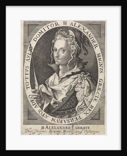 Alexander the Great as one of nine heroes by Willem van de Passe