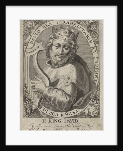 King David as one of nine heroes by Willem van de Passe