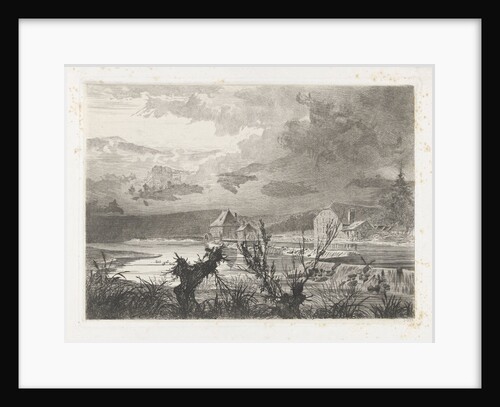Mill and farm on the river Semoy by Martinus Antonius Kuytenbrouwer Jr