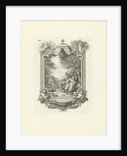 Cartouche with allegory of creation by Jan Caspar Philips