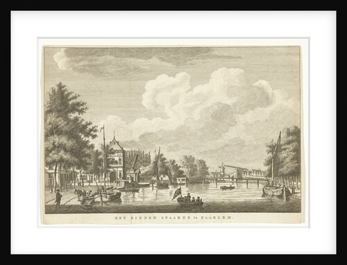 Cityscape with Spaarne and Waag in Haarlem The Netherlands by Jan Bulthuis