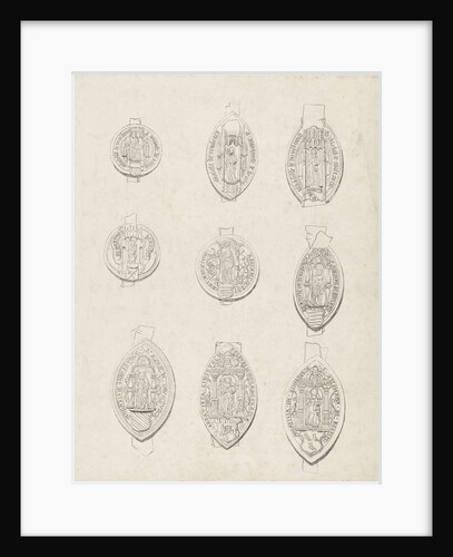 Nine stamps collection Six by J. Kuyper