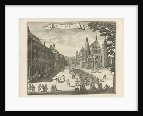 View of the Binnenhof in The Hague The Netherlands by Reinier Boitet