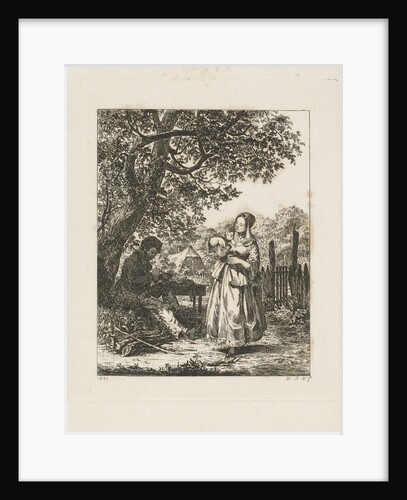 Man and woman for a farmhouse by Hendrik Abraham Klinkhamer