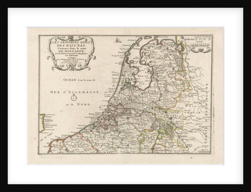 Map of The Netherlands by Nicolas de Fer