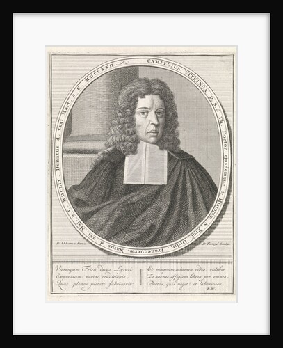 Portrait of Campegius Vitringa by Monogrammist PW