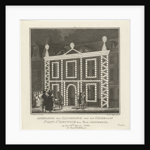 Illumination of the post office in Amsterdam by Jan Dóll