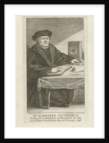 Portrait of Martin Luther by Arend Diederik Sellschop & P. Huart