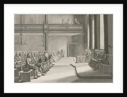 Church service of the Brethren in Zeist The Netherlands by Abraham Pietersz. Hulk