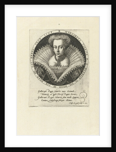Portrait of Margaret of Valois by Crispijn van de Passe I