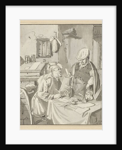 Writer of a letter by Bernhard Schreuder