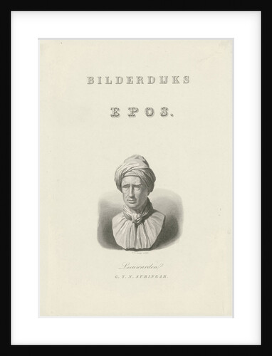 Portrait Bust of Willem Bilderdijk by Gerard Tjaard Nicolaas Suringar