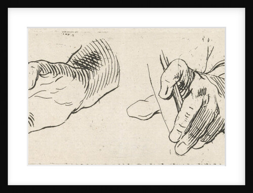 Study of two hands by Frederik Nicolaas Horatius Witsen Geysbeek