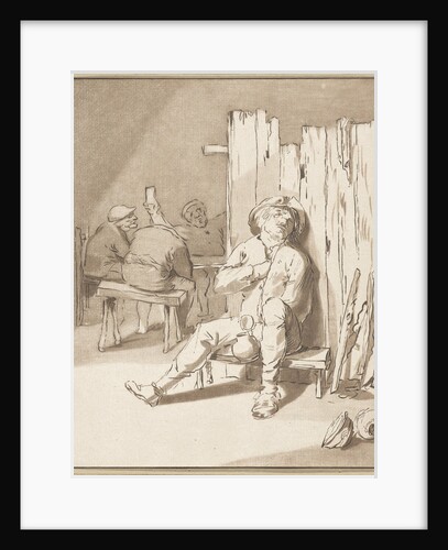 Drunk peasant inn by Adriaen Brouwer
