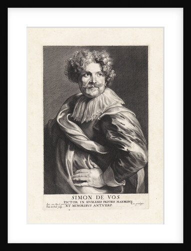 Portrait of the painter Simon de Vos by Paulus Pontius