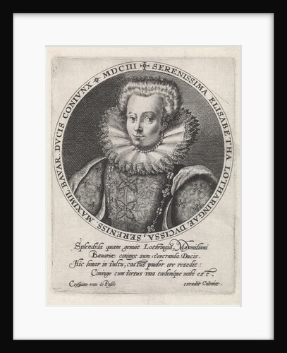 Portrait of Elisabeth of Lorraine by Crispijn van de Passe I