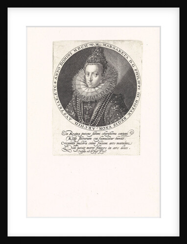 Portrait of Margaret of Austria by Crispijn van de Passe I